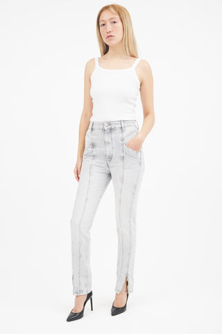 Isabel Marant Light Grey Kelissa Slim Leg Jeans