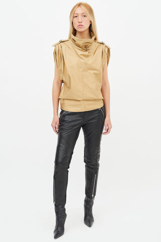 Isabel Marant Beige Sleeveless Tarlame Top