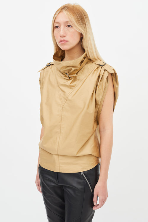 Isabel Marant Beige Sleeveless Tarlame Top