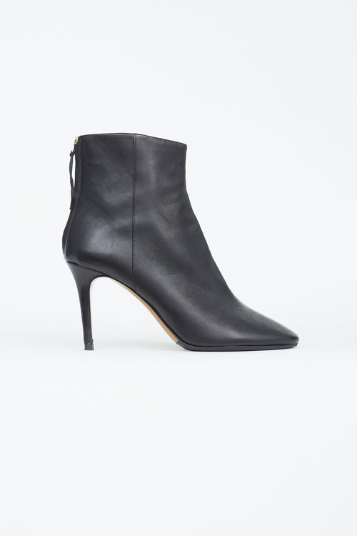 Isabel Marant Black Leather Stiletto Heeled Boot