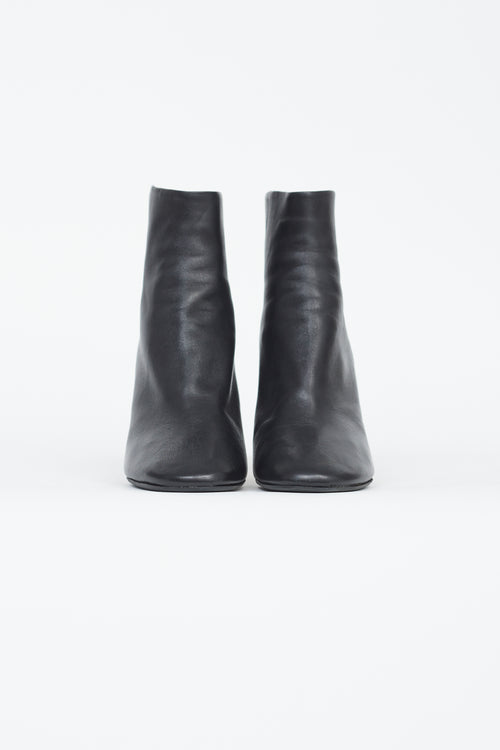 Isabel Marant Black Leather Stiletto Heeled Boot