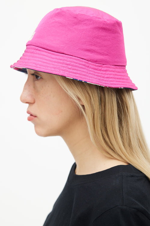 Isabel Marant Fuchsia 
Multi Reversible Haley Bucket Hat