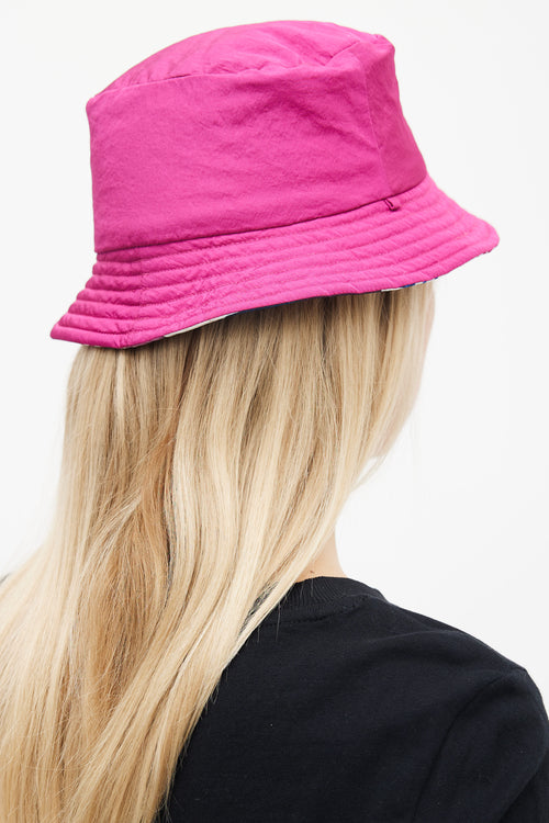 Isabel Marant Fuchsia 
Multi Reversible Haley Bucket Hat