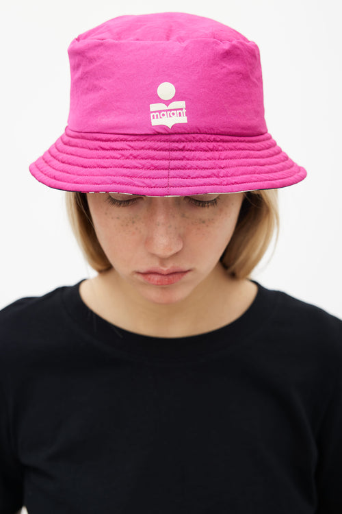 Isabel Marant Fuchsia 
Multi Reversible Haley Bucket Hat