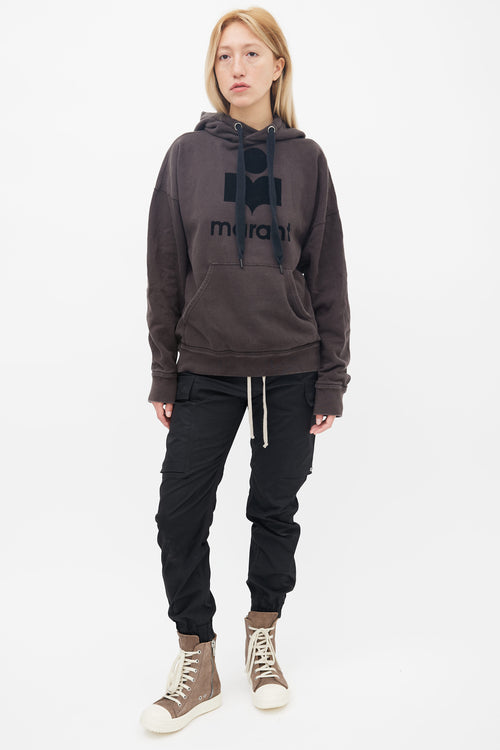 Isabel Marant Étoile Faded Black Mansel Oversized Hoodie