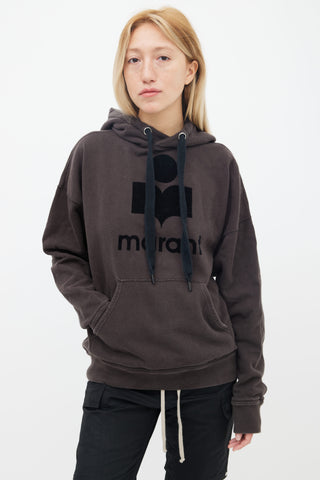 Isabel Marant Étoile Faded Black Mansel Oversized Hoodie