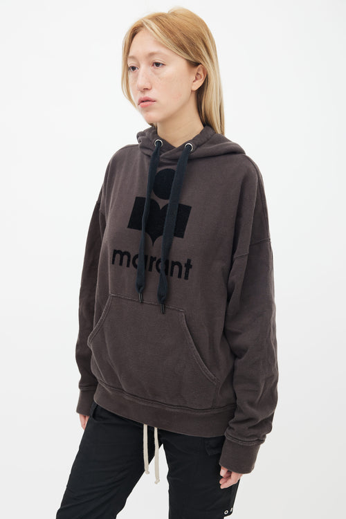 Isabel Marant Étoile Faded Black Mansel Oversized Hoodie