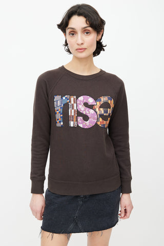 Isabel Marant Étoile Grey Patchwork Rise Sweater