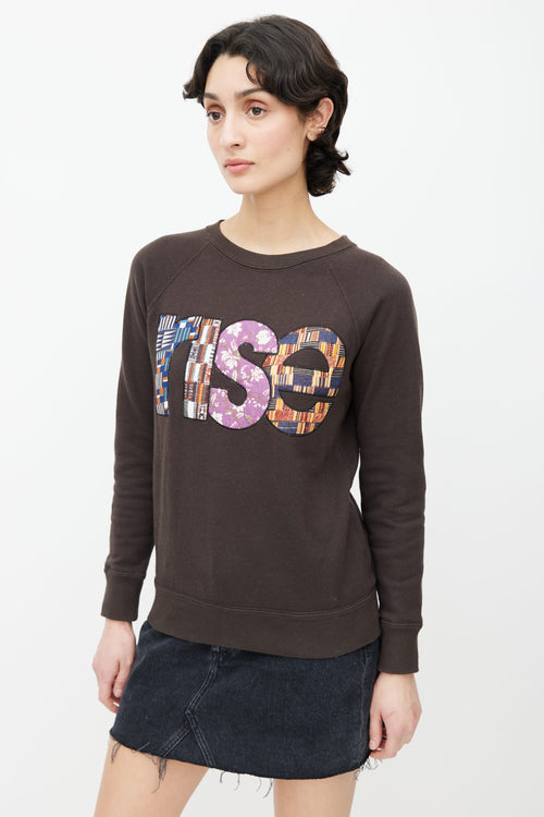 Isabel Marant Étoile Grey Patchwork Rise Sweater