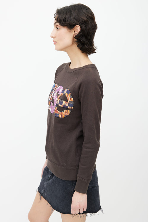 Isabel Marant Étoile Grey Patchwork Rise Sweater