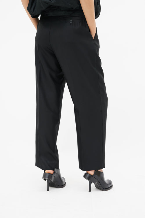 Issey Miyake Black Wide Leg Trouser