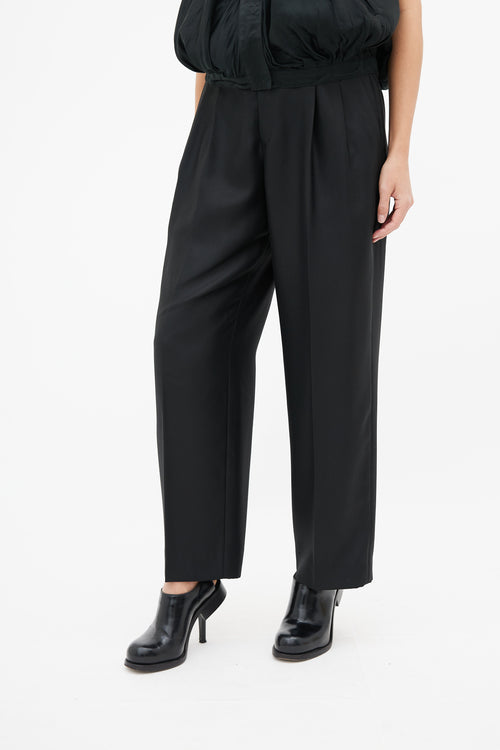 Issey Miyake Black Wide Leg Trouser