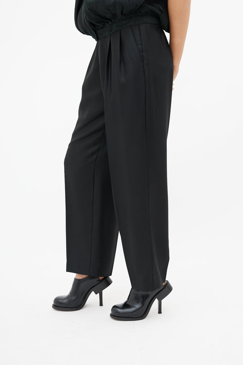 Issey Miyake Black Wide Leg Trouser