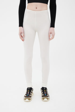 Issey Miyake Cream Semi Sheer Legging