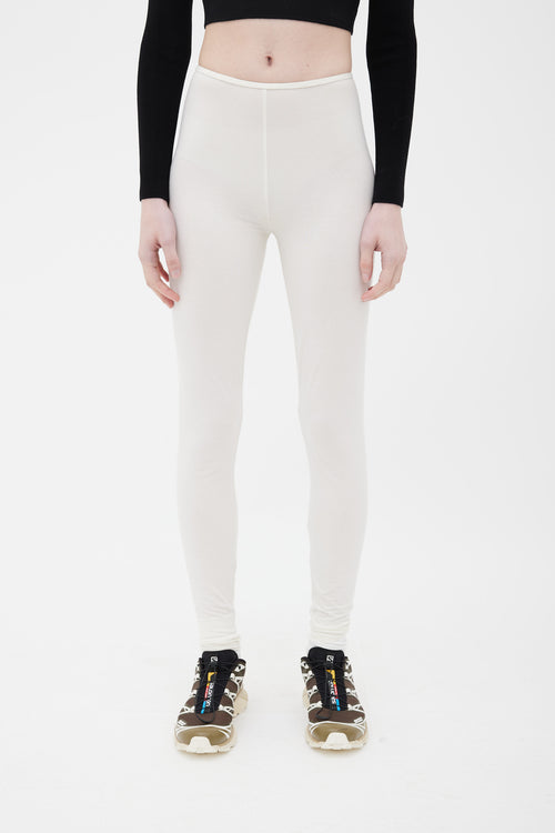 Issey Miyake Cream Semi Sheer Legging