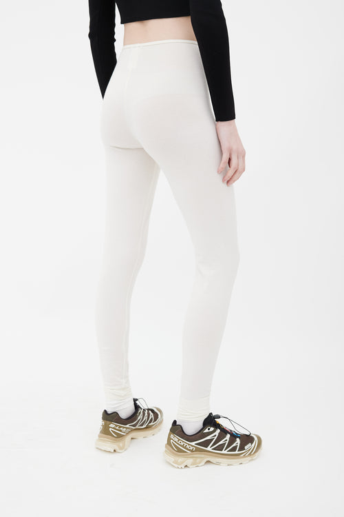 Issey Miyake Cream Semi Sheer Legging