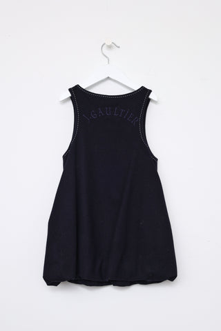 Jean Paul Gaultier Kids Navy Wool Balloon Dress