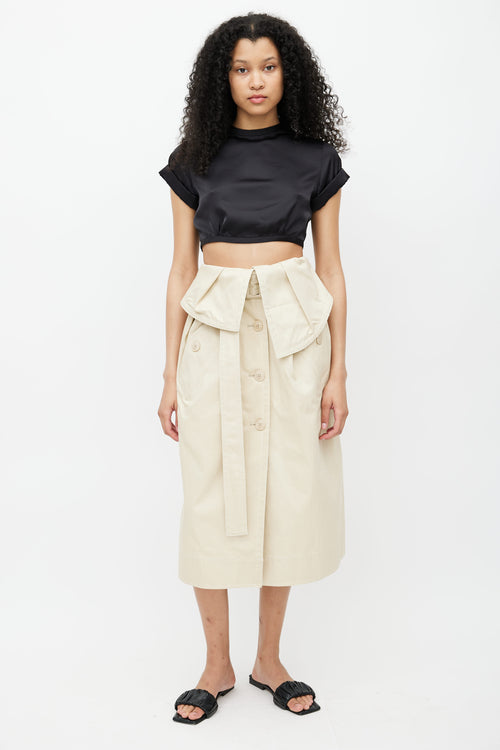 Jacquemus FW 2019 Beige La Jupe Manteau Skirt