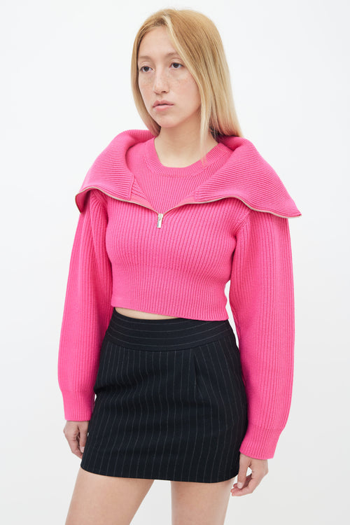 Jacquemus Pink La Maille Risoul Knit Sweater