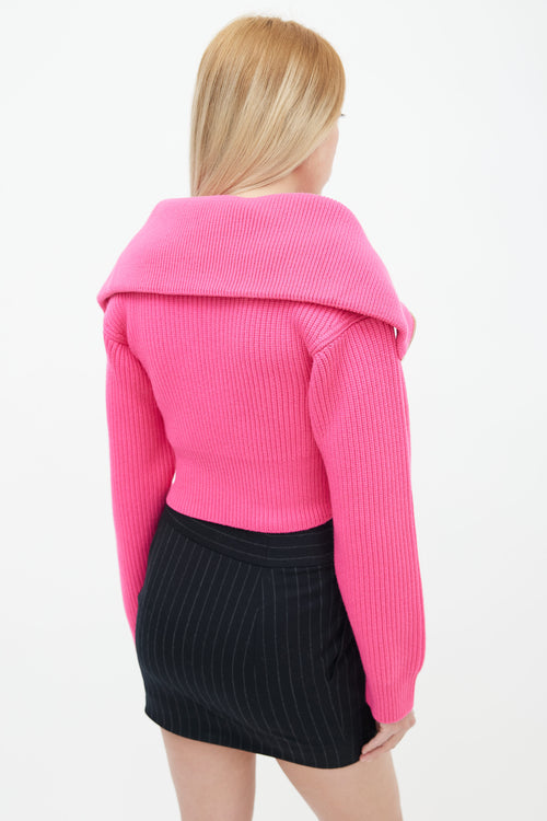 Jacquemus Pink La Maille Risoul Knit Sweater