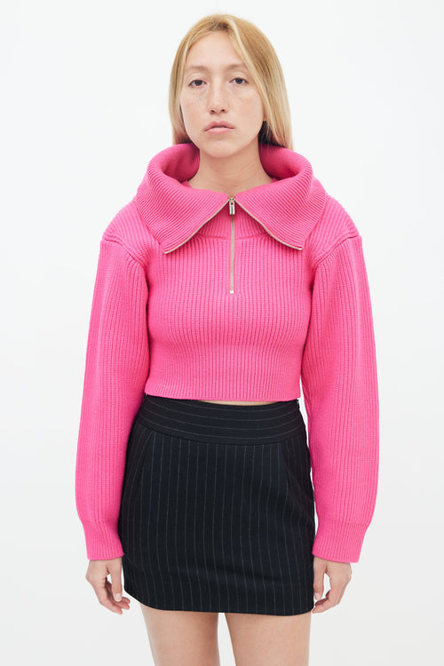 Jacquemus Pink La Maille Risoul Knit Sweater