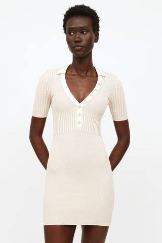 Cream Knitted Dress