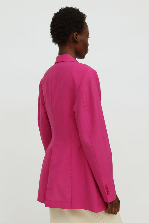 Pink La Riviera Wool Blazer Jacquemus