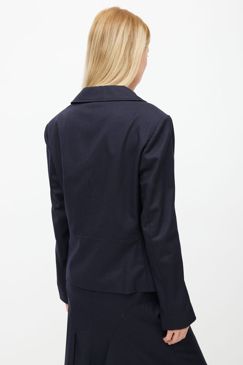 Jil Sander Navy Blazer 
Skirt Set