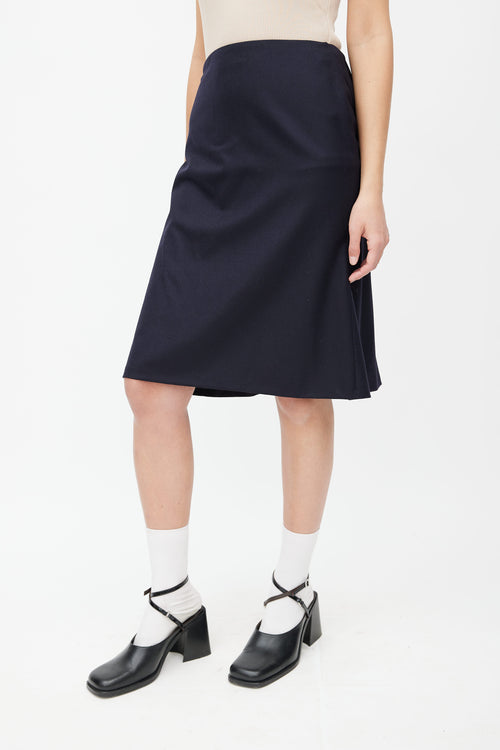 Jil Sander Navy Blazer 
Skirt Set