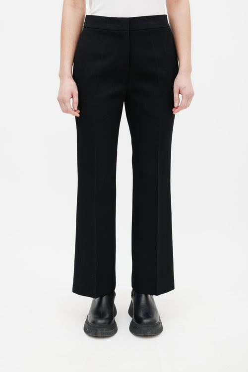 Jil Sander Black Wool Straight Leg Trouser