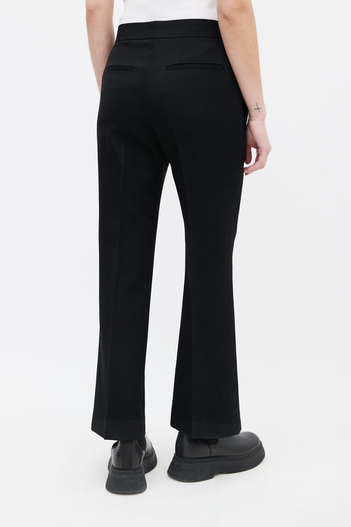 Jil Sander Black Wool Straight Leg Trouser