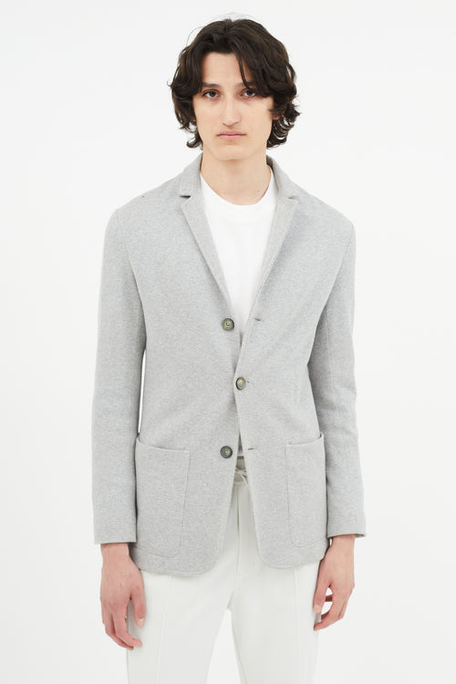 Jil Sander Grey Jersey Blazer