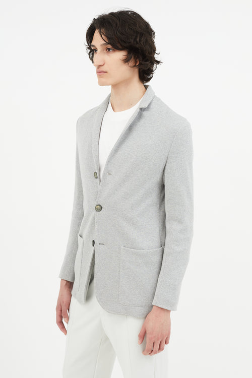 Jil Sander Grey Jersey Blazer