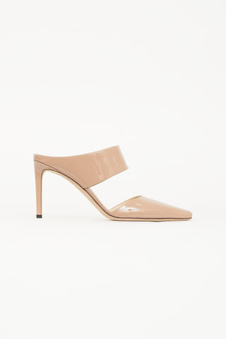 Jimmy Choo Beige Patent Mule