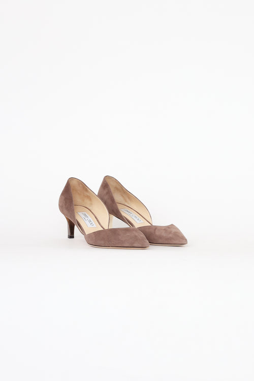 Jimmy Choo Brown Suede D
Orsay Pump