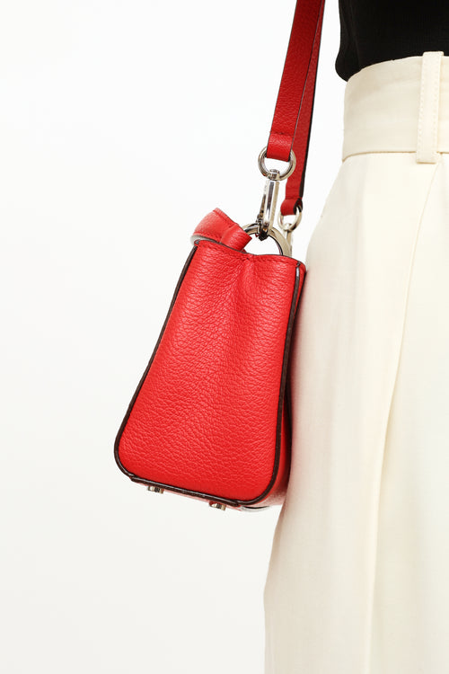 Jimmy Choo Red Mini Varenne Bag