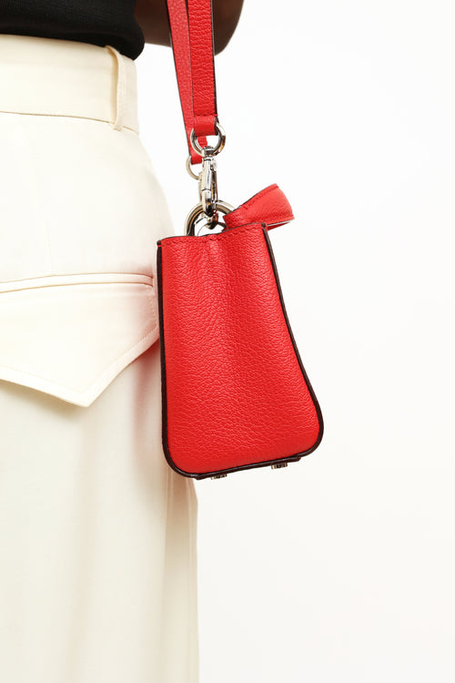 Jimmy Choo Red Mini Varenne Bag