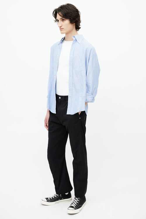 Junya Watanabe X Levi
s Black Nylon Straight Leg Pant