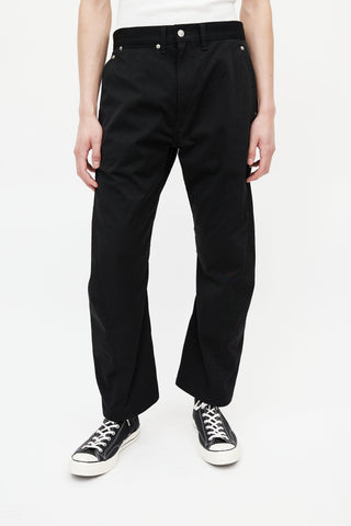 Junya Watanabe X Levi
s Black Nylon Straight Leg Pant