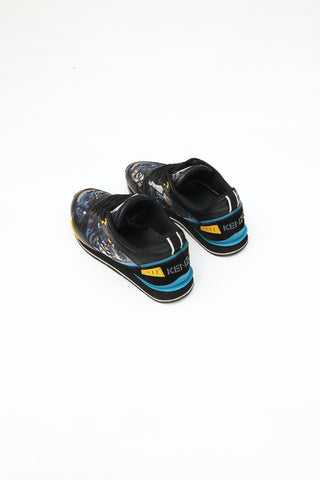 Kenzo Men
s Blue and Black Pattern Sneaker