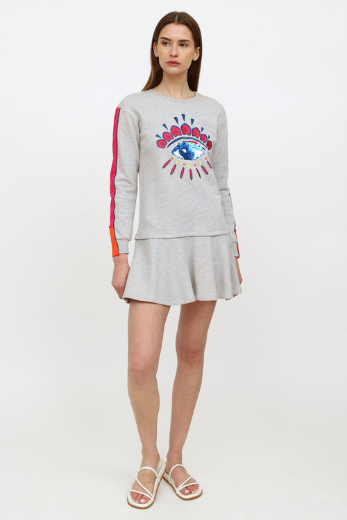 Kenzo Kids Grey Sweater Dress