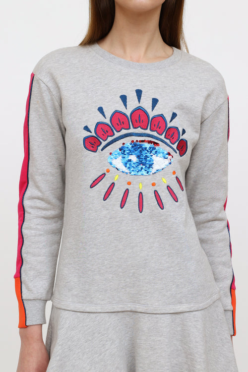 Kenzo Kids Grey Sweater Dress