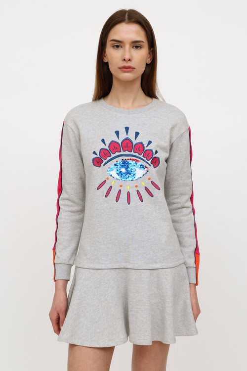 Kenzo Kids Grey Sweater Dress