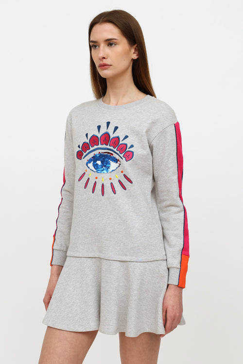 Kenzo Kids Grey Sweater Dress