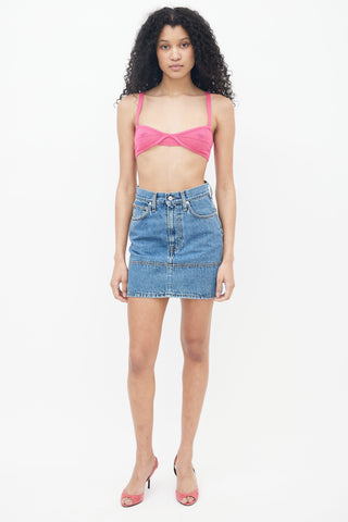 Khaite Pink Cashmere Eda Bralette