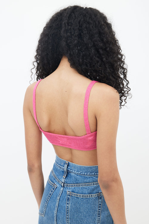 Khaite Pink Cashmere Eda Bralette