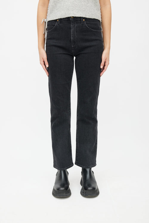 Khaite Washed Black Vivian Jeans