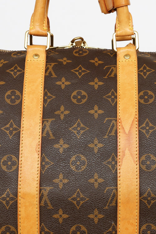 Louis Vuitton Brown Monogram Keepall Bandoulière 45 Bag