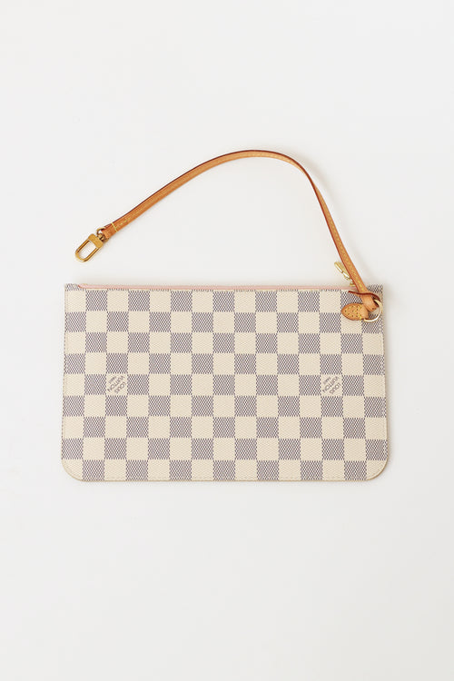 Louis Vuitton Damier Azur Neverfull MM Tote Bag