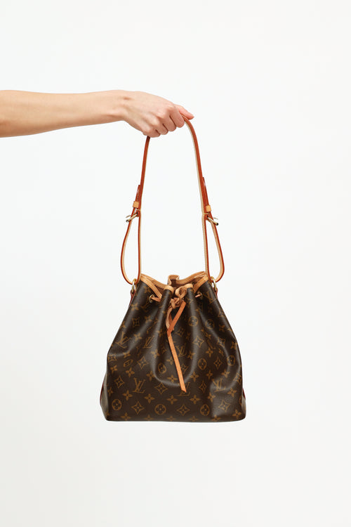 Louis Vuitton Monogram Brown Petit Noé Bag